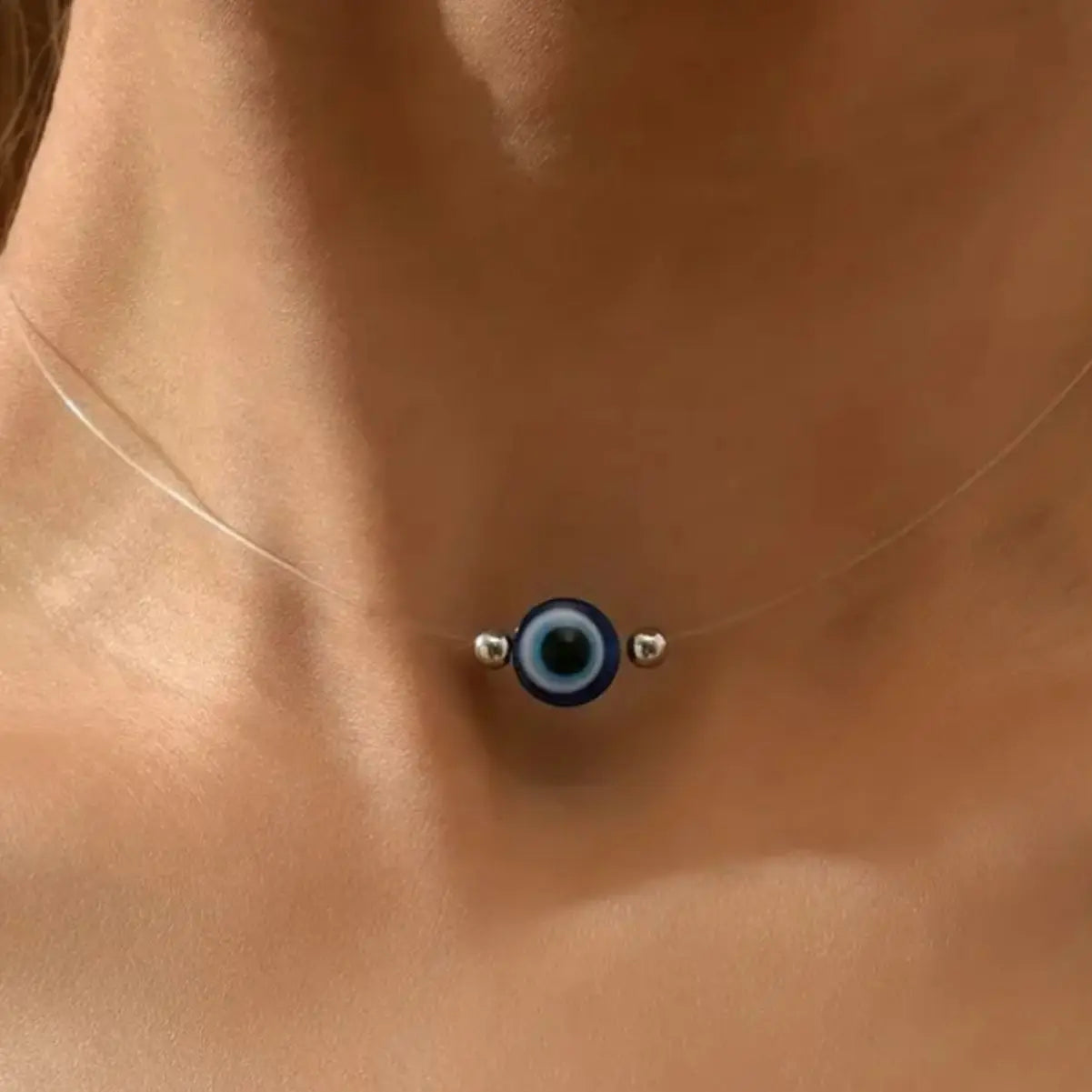 Collar Gargantilla con Colgante contra el Mal de Ojo