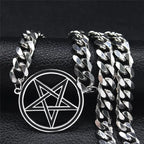 Collar Gargantilla con Colgante Pentáculo Brujería Wicca