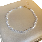 Collar Blanco Estilo Gargantilla de Perlas