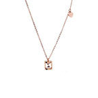Collar Reloj de Arena Corazón Colgante