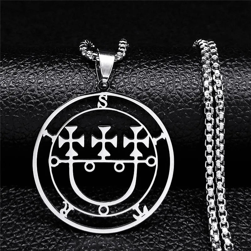 Collar Satánico Colgante Espíritu Demoníaco sitri