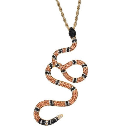 Collar Serpiente naranja