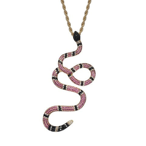 Collar Serpiente rojo