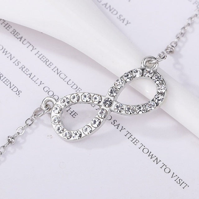 Collar Símbolo Infinito Colgante Mujer plata