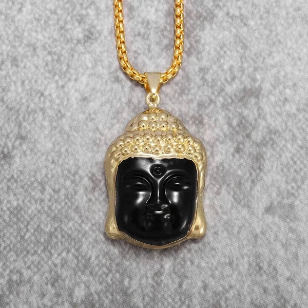 Collar Cabeza de Buda negro