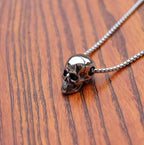Collar Cabeza de Calavera de Plata