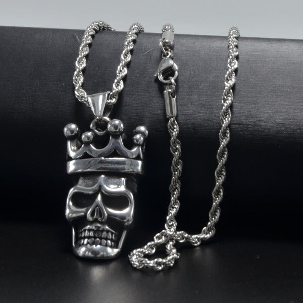 Collar Cabeza de Calavera con Corona