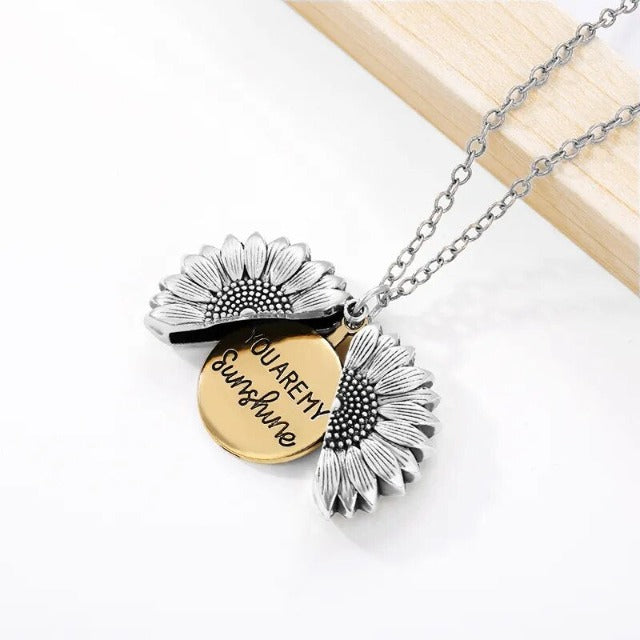 Collar You Are My Sunshine de plata