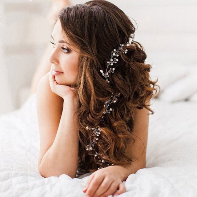 Decoración de cabello para boda para mujer