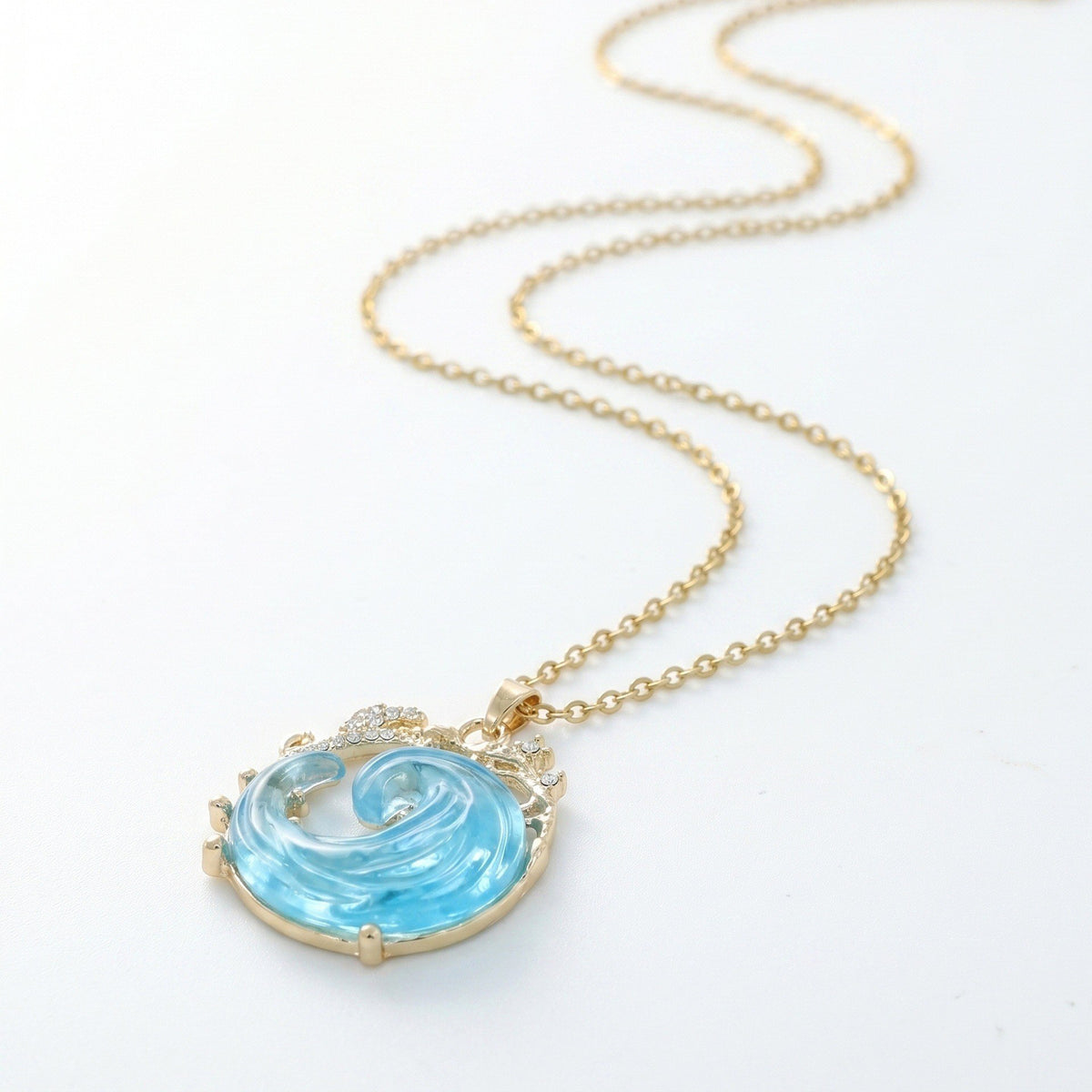 Collar con colgante "promesa del océano" 