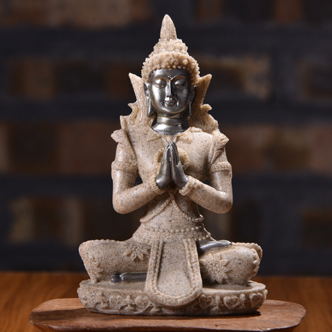 Figura de Buda beige