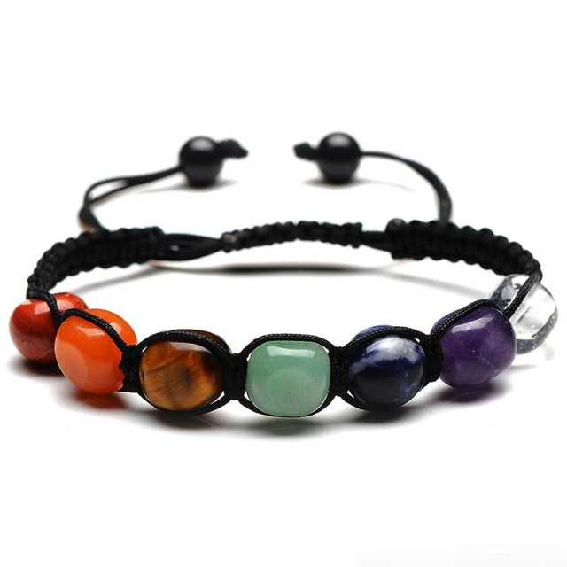 Pulsera Gourmette 7 Chakras con Piedras Naturales