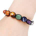 Pulsera Gourmette 7 Chakras con Piedras Naturales