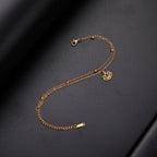 Pulsera Gourmette Flor de Loto para Mujer en oro