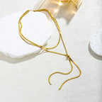 Collar Largo de Escote para Mujer