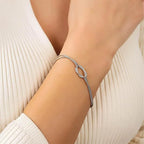 Juego de 2 Pulseras Nudos Románticos para Pareja de Amigos o Dúo