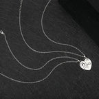 Juego de 2 Collares con Colgantes de Medio Corazón "Te Amo" para Parejas Enamoradas