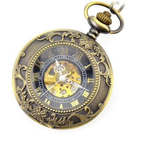 Reloj de Bolsillo con Tapa Steampunk Lobo