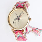 Reloj Jirafa rosa