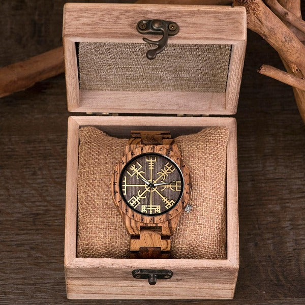 Reloj Vikingo para Hombre de Madera madera