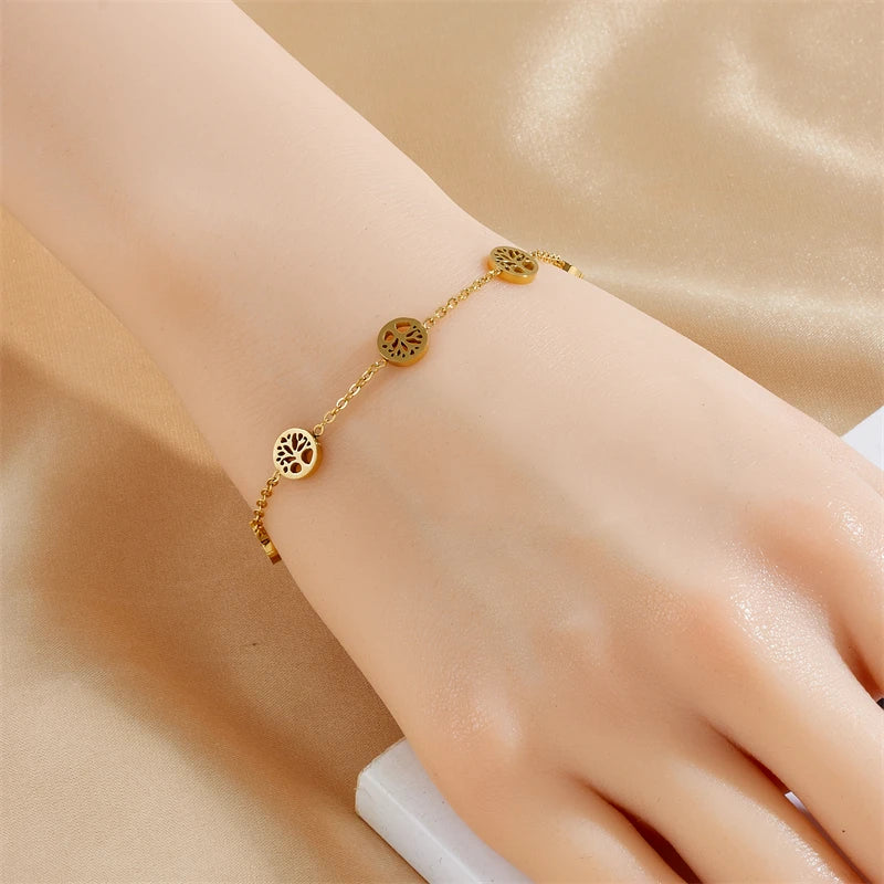 Conjunto Árbol de la Vida Collar, Pulsera y Aretes