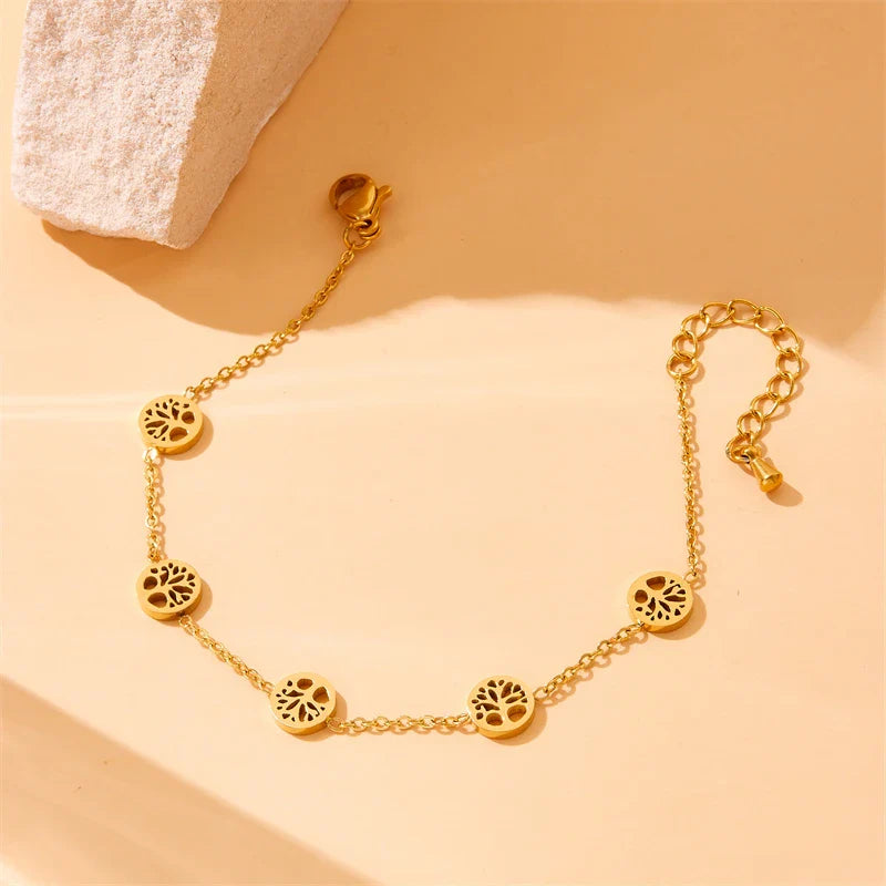 Conjunto Árbol de la Vida Collar, Pulsera y Aretes