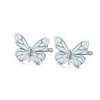 Conjunto de mariposa luminosa (collar + pulsera) + pendientes de regalo 
