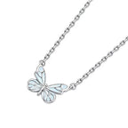 Conjunto de mariposa luminosa (collar + pulsera) + pendientes de regalo 