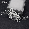 Peine para cabello de boda en plata