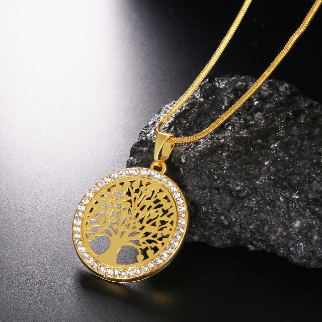 Colgante Árbol de la Vida Oro dorado
