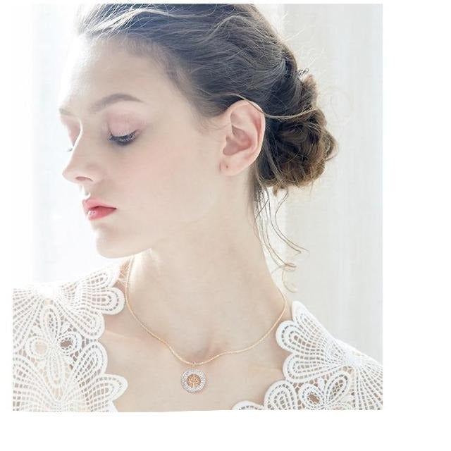 Colgante Árbol de la Vida en Oro Rosa