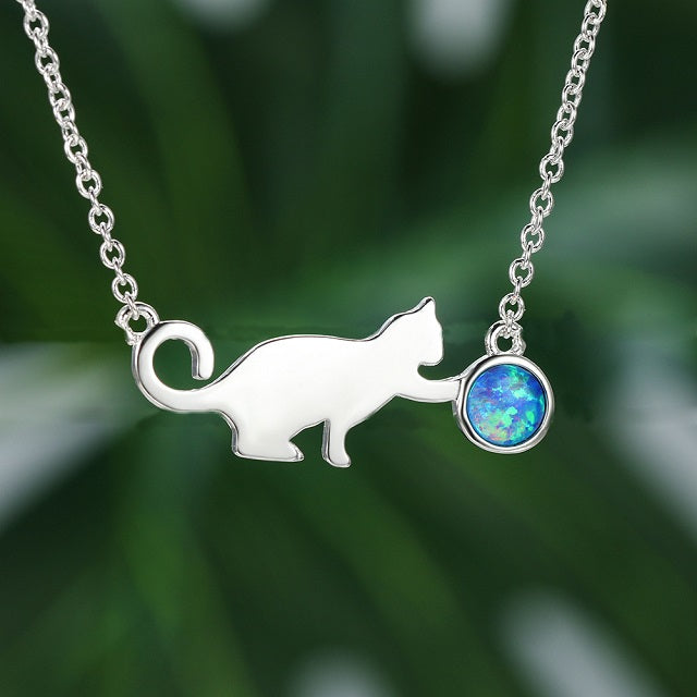 Colgante de Gato en Plata