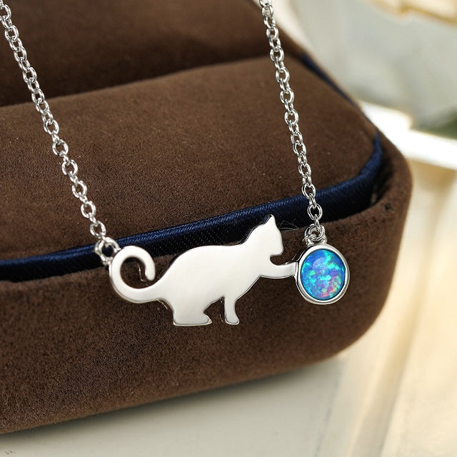 Colgante de Gato en Plata