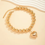 Colgante de Corazón para Mujer Collar de oro