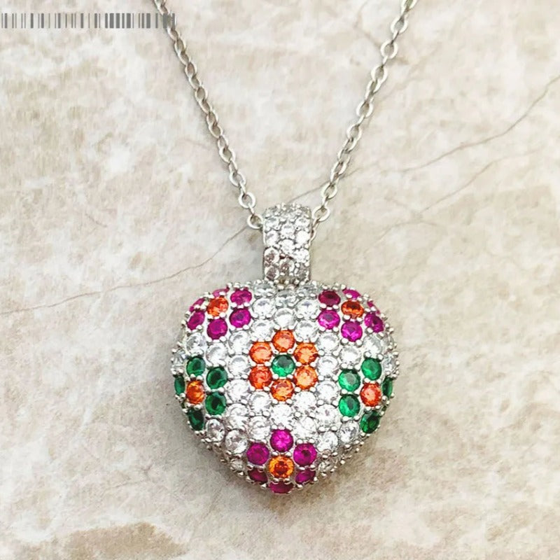 Colgante Corazón Floral - Exception®