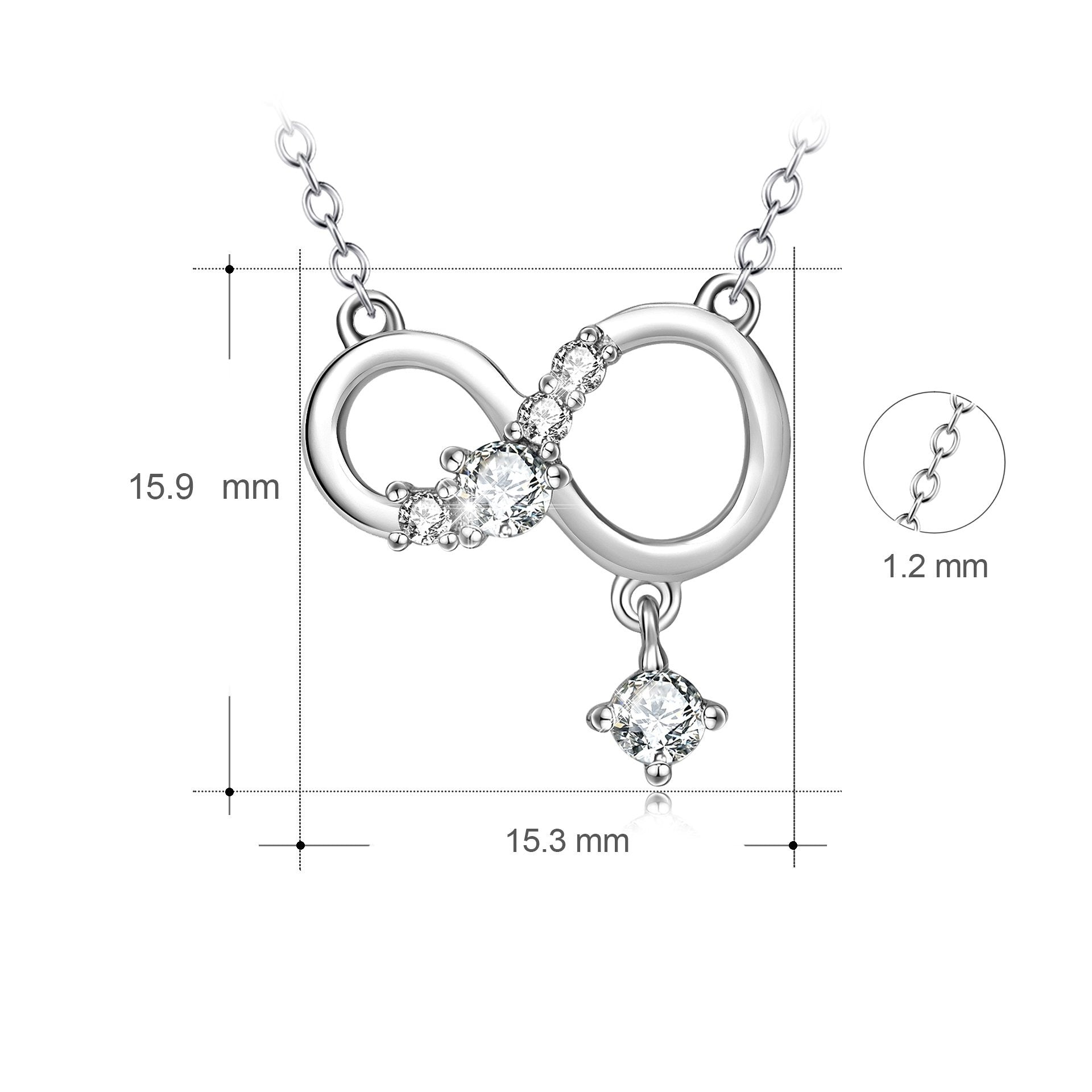 Colgante Infinito de Plata