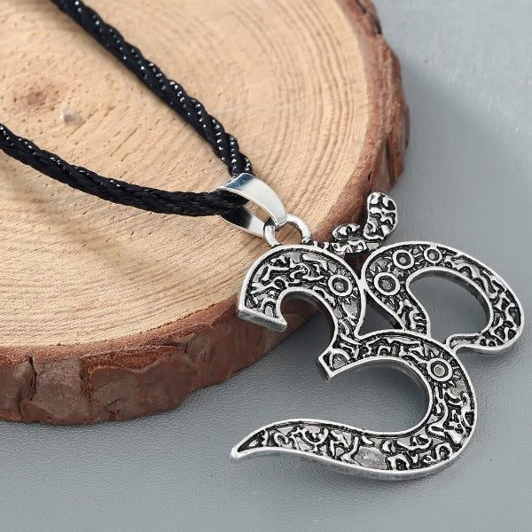 Colgante Om Símbolo Budismo plata
