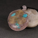 Colgante de Piedra Orgonita & Collar para Hombre y Mujer Protección Meditación triskel