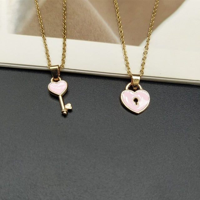 Colgante para pareja rosa