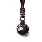 Colgante "Esfera" en Obsidiana Dorada Escudo Energético 