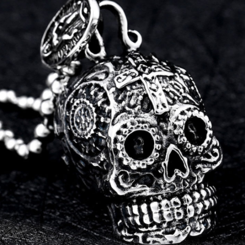 Colgante Cabeza de Calavera de plata