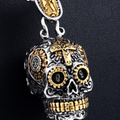 Colgante Cabeza de Calavera de oro