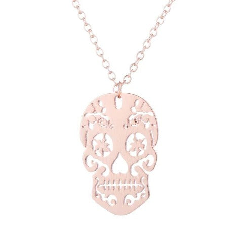 Colgante Calavera Oro rosa