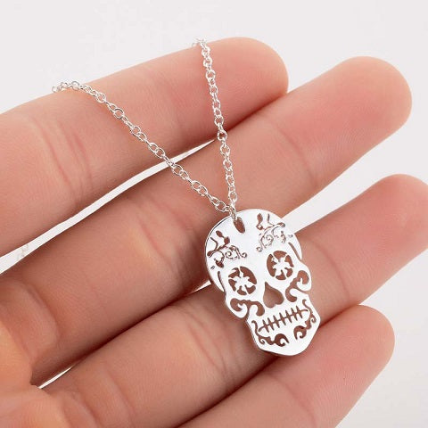 Colgante Calavera Plata oro