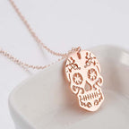 Colgante Calavera Oro rosa
