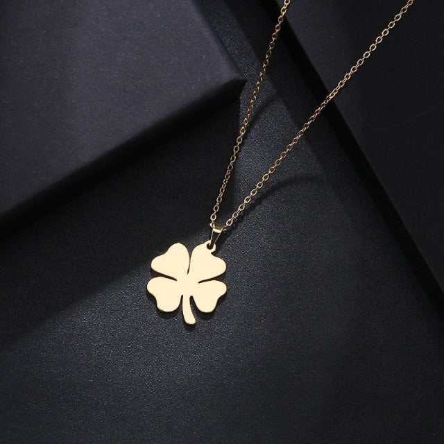 Colgante Trébol de 4 Hojas oro