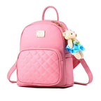 Pequeña Mochila de Cuero para Mujer en Rosa