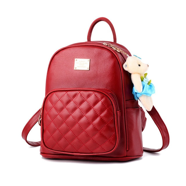 Bolso Pequeño de Cuero para Mujer en Rojo