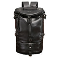 Mochila de Hombre de Cuero Negro