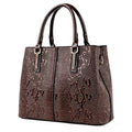Bolso Tote de Cuero Marrón